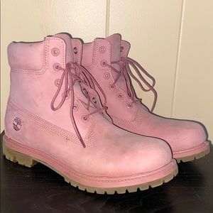 Pink Timberland Boots